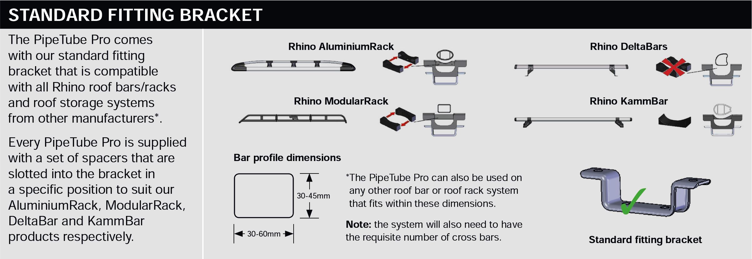 Rørholder PipeTube Pro. Aluminium. - Bilde 5