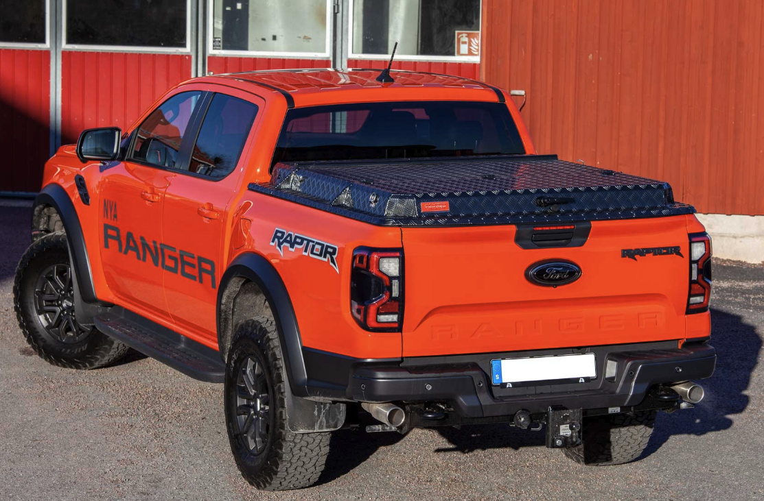 Planlokk Almeco. Sort. Ford Ranger Raptor DC 2023+