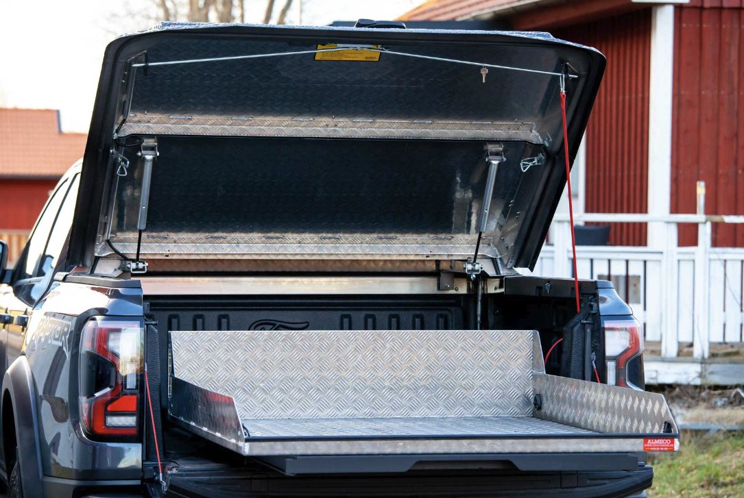 Planlokk Almeco. Sort. Ford Ranger Raptor DC 2023+ - Bilde 2