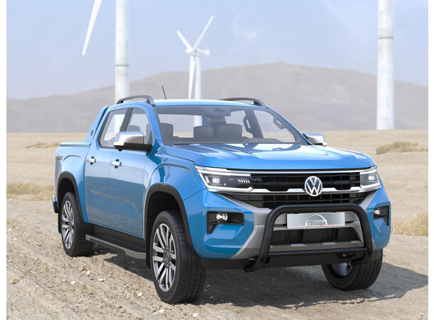 Frontbøyle 70/42mm m/tverrør. Sort. VW Amarok 2023+ - Bilde 2