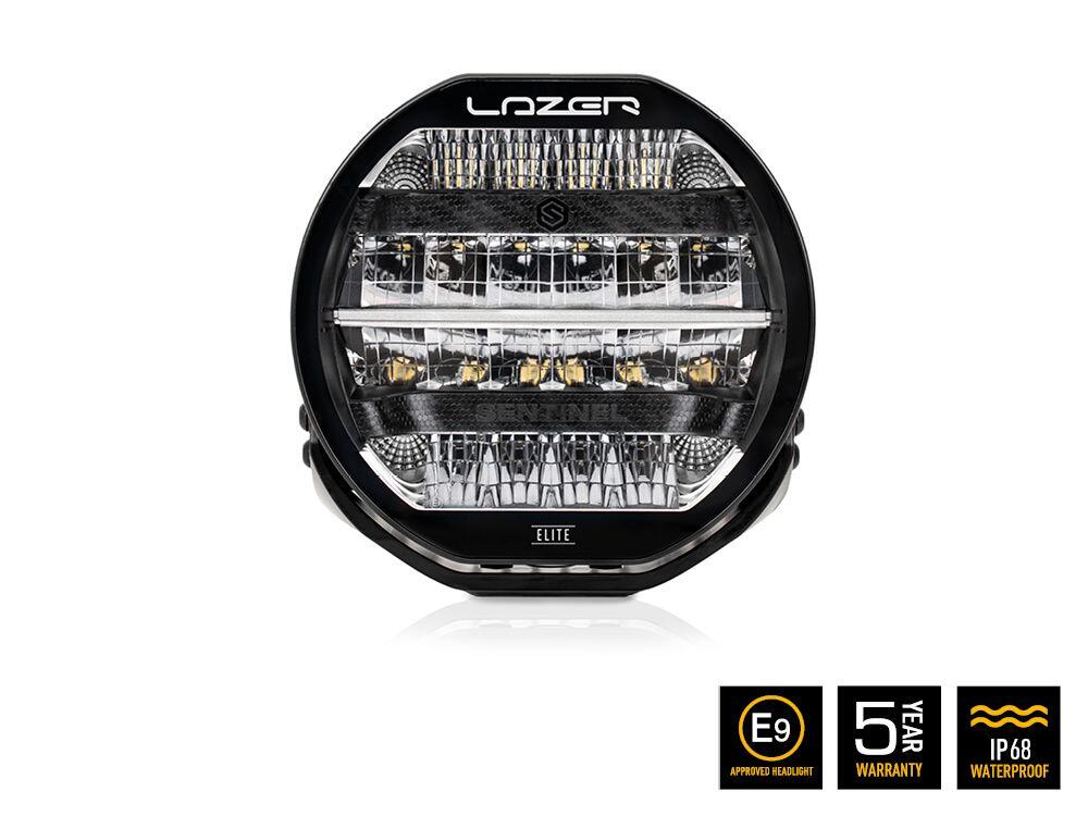 Lyspakke Lazer Sentinel 9" Elite 3 stk. på frontbøyle. VW Amarok 2023+ - Bilde 2