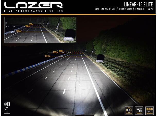 Lyspakke Lazer Linear 18 Elite Grillkit. Ford Transit Courier 2024+ - Bilde 4