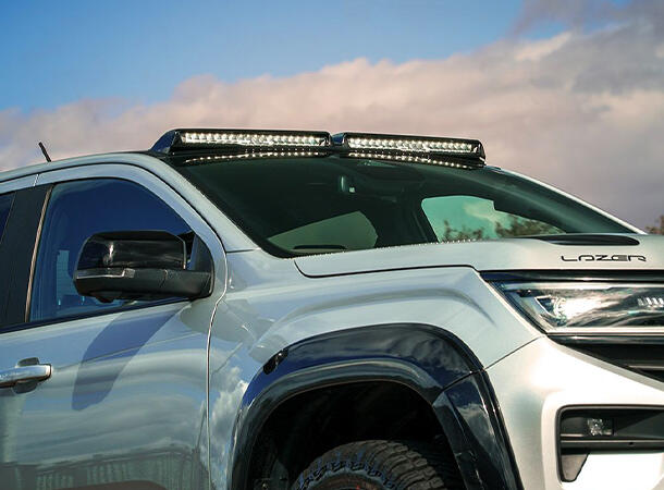Lyspakke Lazer Roof Pods m/2 stk Glide. VW Amarok 2023+