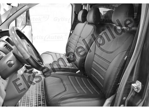 Setetrekk 1+2 seter. Kunstskinn. VW Transporter T7 2025+