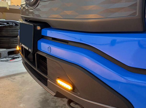 Varsellyspakke foran og bak. 8 lamper 360*. Ford F-150 Lightning 2023+