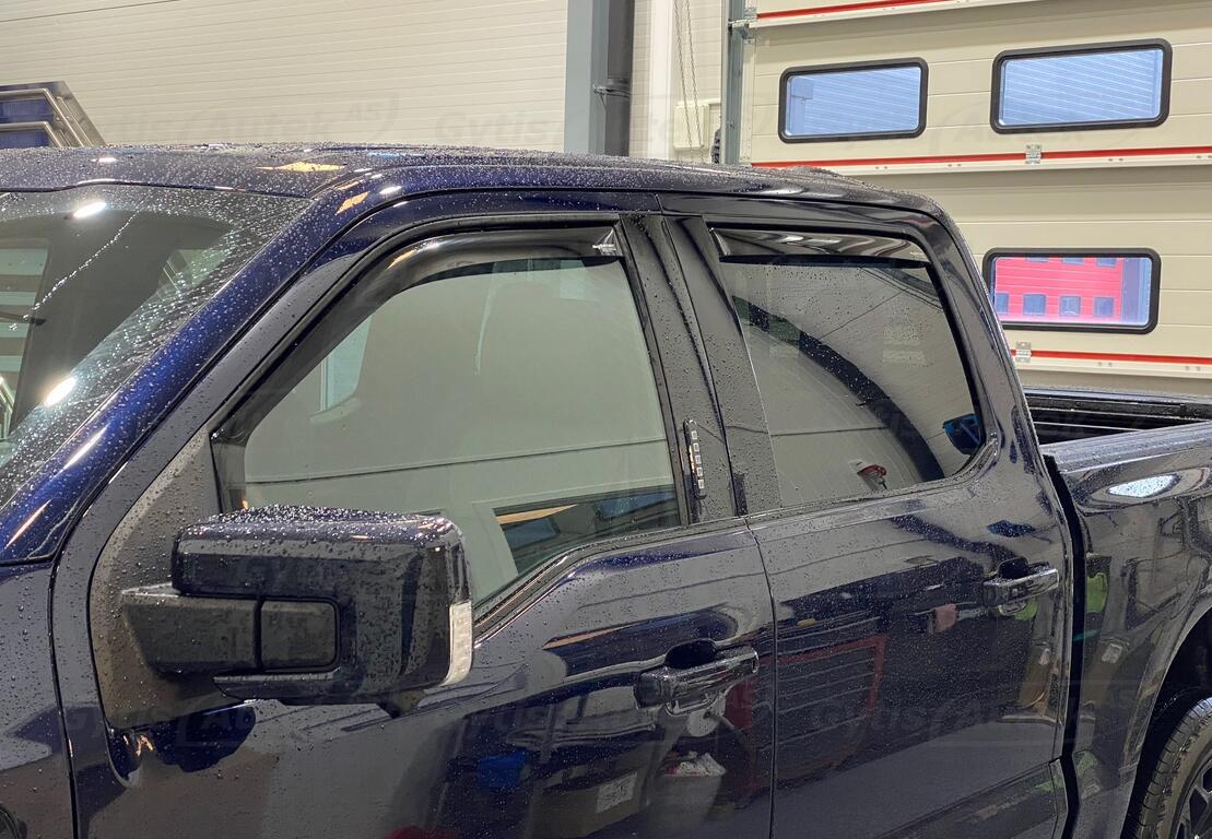 Vindavvisere. 4 stk. In-channel. Ford F-150 Lightning DC 2023+