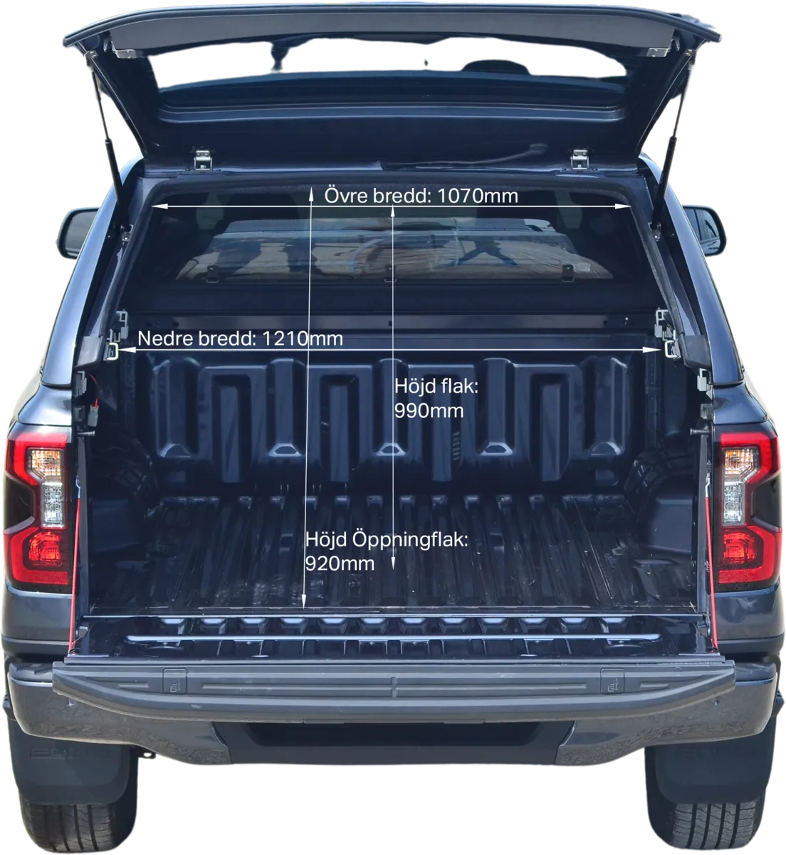 Alpha GX1 hardtop. Ford Ranger / Ranger Raptor DC 2023+ - Bilde 4