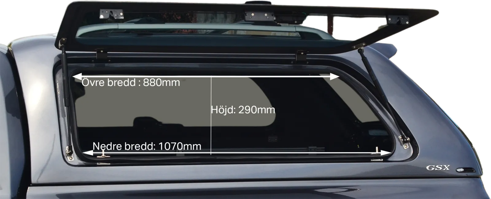 Alpha GX1 hardtop. Ford Ranger / Ranger Raptor DC 2023+ - Bilde 5