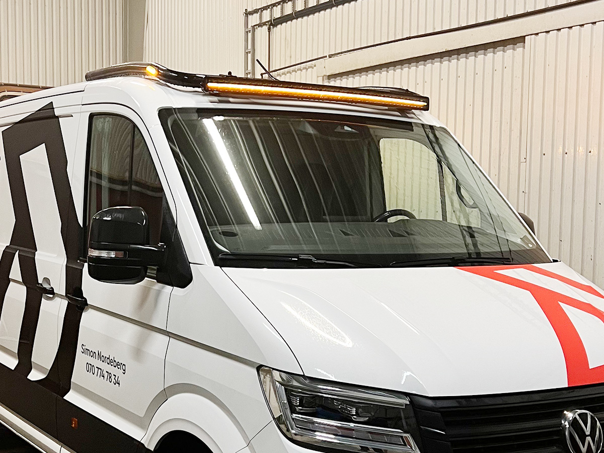 Lyktebøyle tak fremme høy. T-Rack Qpax. VW Crafter H2 2017+. - Bilde 3